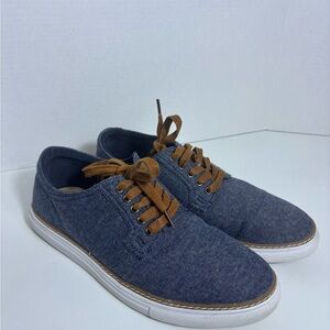 Steve Madden Macho Blue Canvas Lace Up Sneakers Men's Size 9 Casual Shoes